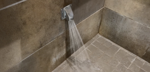 A close-up shot from the video features the new Foot-washing station in Union South.